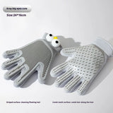 Pet Grooming Gloves – Multi-Finger Deshedding Mitt for Cats & Dogs, Wet or Dry Use with Massage Function