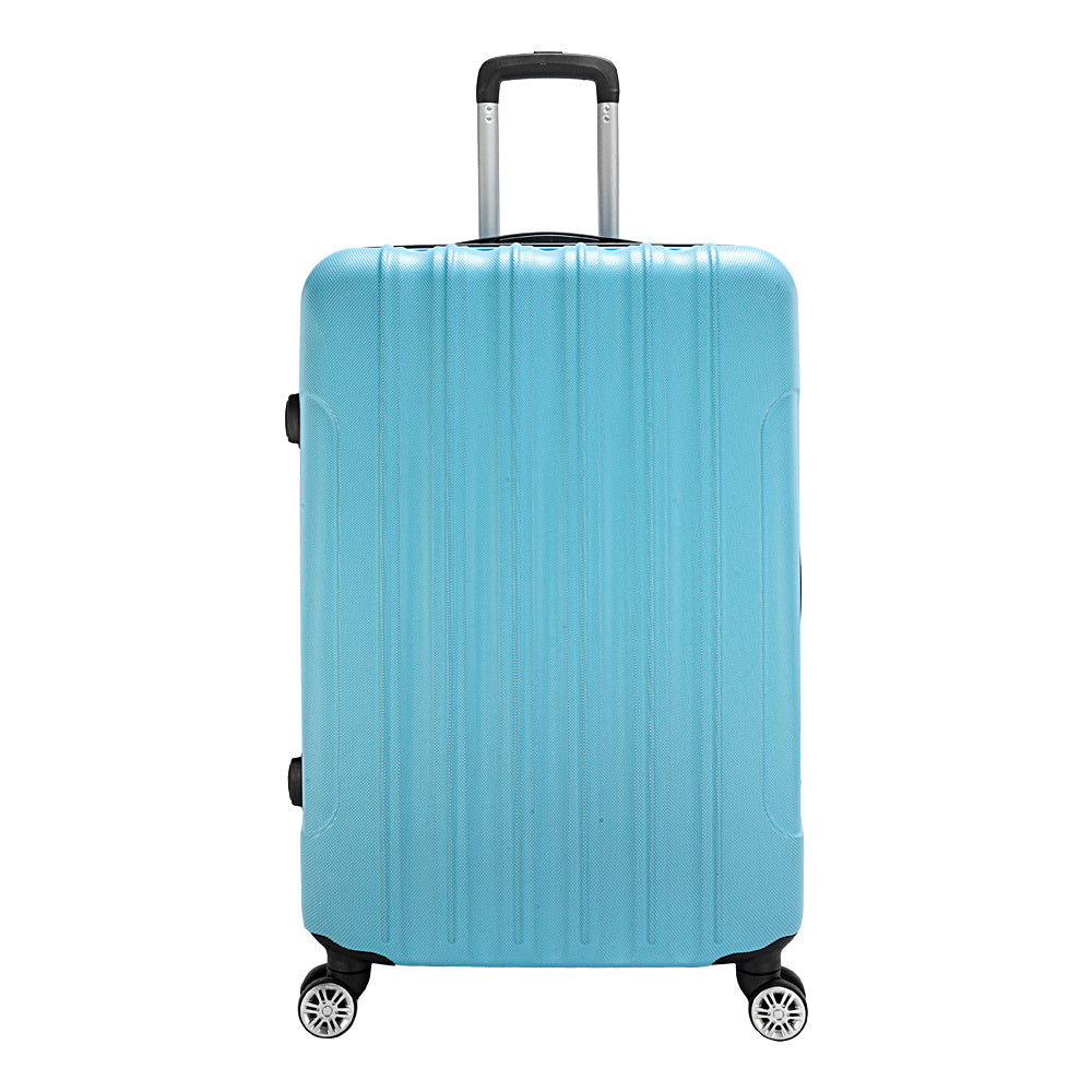 Trunk 3-in-1 Blue Expandable Hard Shell Luggage Set with Spinner Wheels & TSA Lock