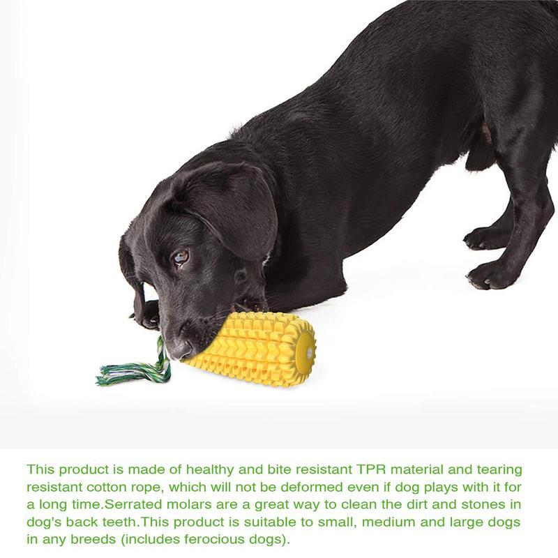 Prokel Dog Chew Toy – Corn Stick Squeaky Rope Toy for Small, Medium & Large Breeds, Durable Dental Health Training Toy