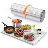 Foldable Electric Food Warming Mat - Silicone Heating Tray with 3 Temperature Settings for Buffets & Parties
