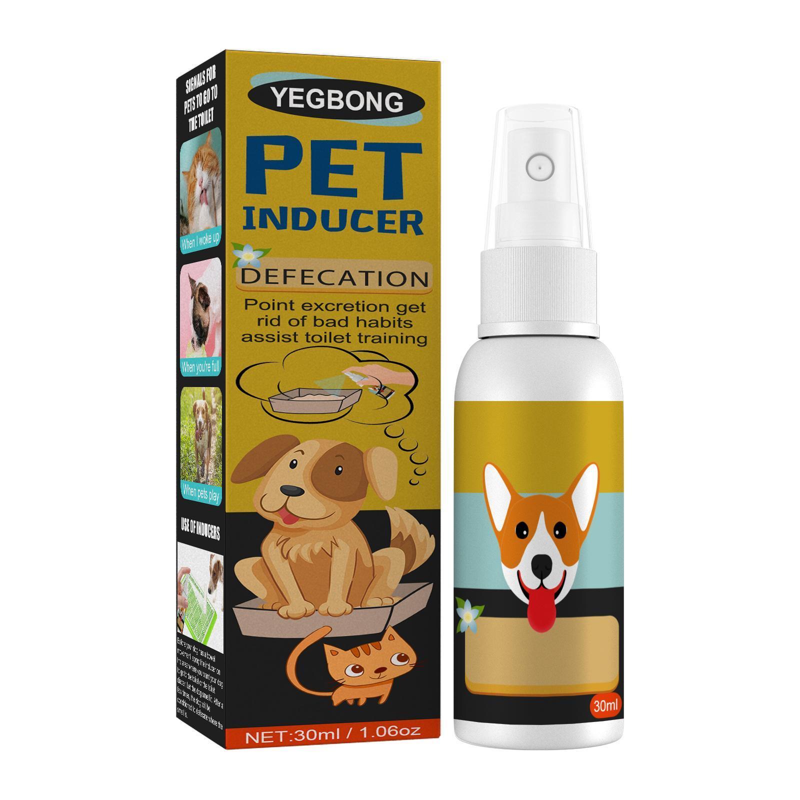 Pet Defecation Positioning Spray – Natural Scent Training Inducer for Dogs & Cats, 30 mL
