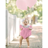 Infant Girls Birthday Bubble Romper 🎂 Cartoon Embroidery Princess Party Outfit 👶