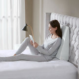 Wedge Pillow – Triangular Memory Foam Incline Cushion for Head, Back or Leg Support, Washable Cover Included