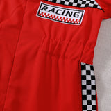 Toddler Kids Racing Driver Jumpsuit – Race Car Driver Costume for Halloween, Christmas & Birthday Parties