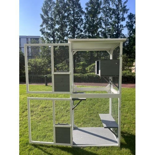 Outdoor & Indoor Cat Climbing Frame Game Cage – Large Multi-Level Pet Playhouse