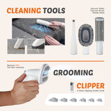 Low Noise Pet Hair Trimmer – Rechargeable Grooming Clippers for Dogs & Cats with Detachable Blades