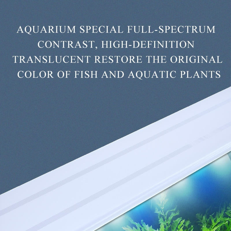 YEE Six Row Grass Light Stand – 47.8cm Blue & White LED Aquarium Plant Light, 22W US Standard for Freshwater & Saltwater Tanks