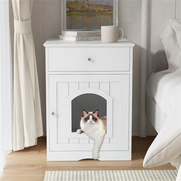 Wooden Pet House – Durable Indoor & Outdoor Shelter with Ventilation, Waterproof Roof & Easy Assembly for Cats & Small Dogs