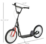 Kids Kick Scooter with Dual Brakes - Adjustable Handlebar Scooter with 12" Inflatable Wheels for Ages 5-10