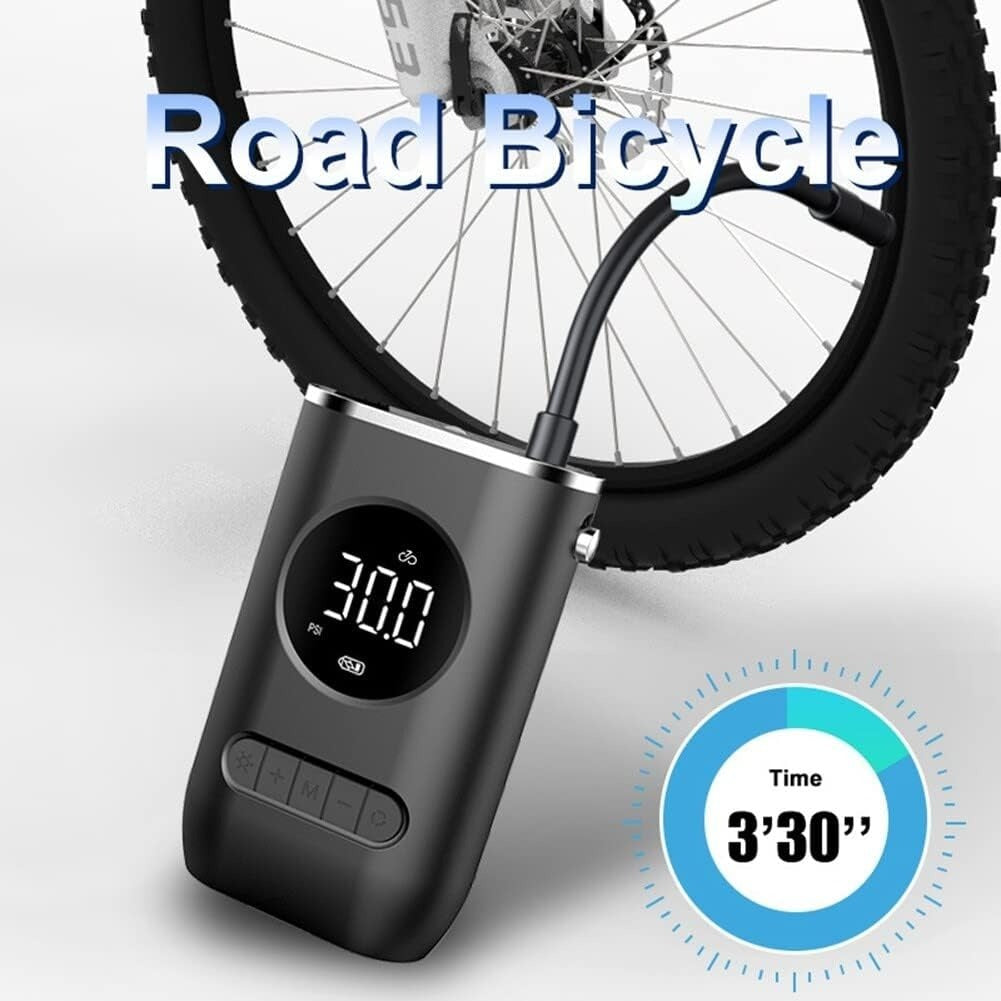 Cordless Portable Tire Inflator with LED Display
