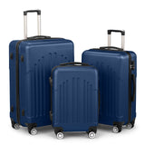 3-Piece ABS+PC Expandable Suitcase Set