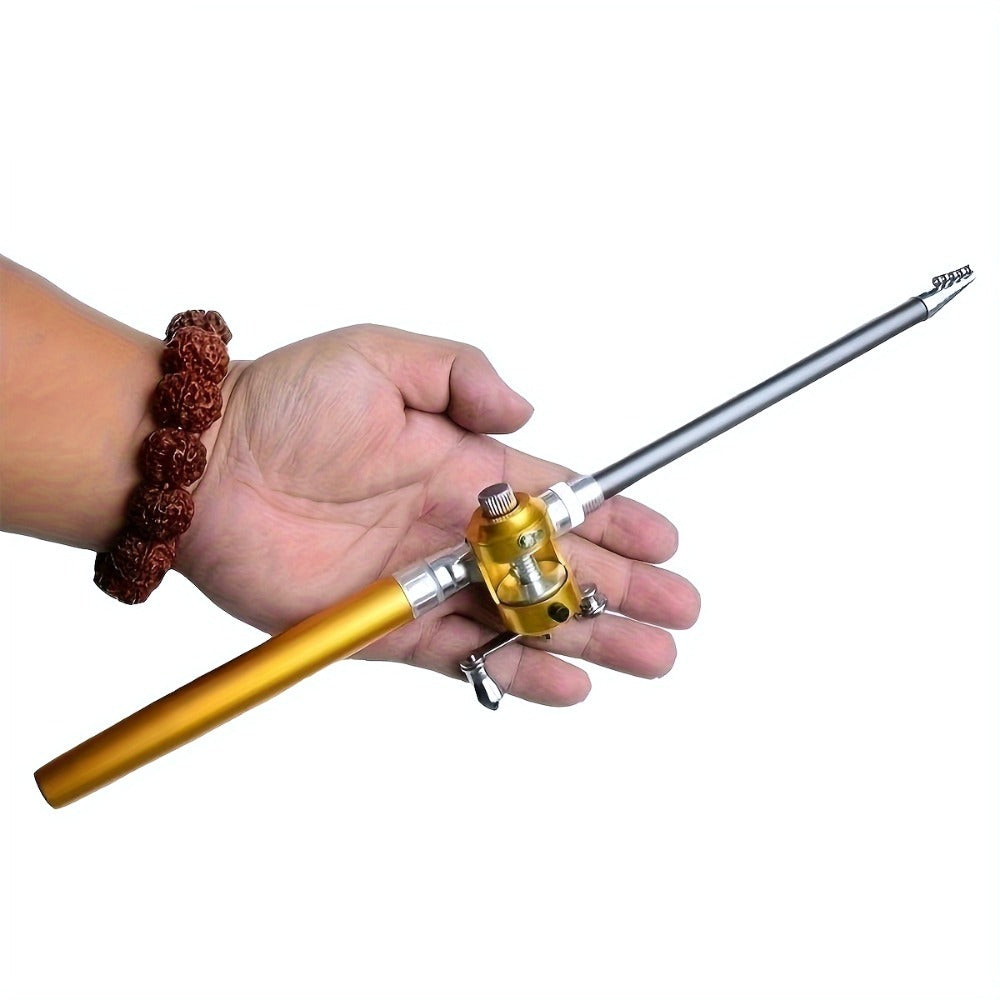 Pocket Pen Fishing Rod & Reel Combo - Mini Telescopic Fishing Pole Kit