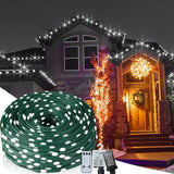 Christmas Rope Lights – 1000 LED, 328 Ft Outdoor Decorative Strobe String with 8 Modes, Remote, IP67 Waterproof & Timer Memory Function