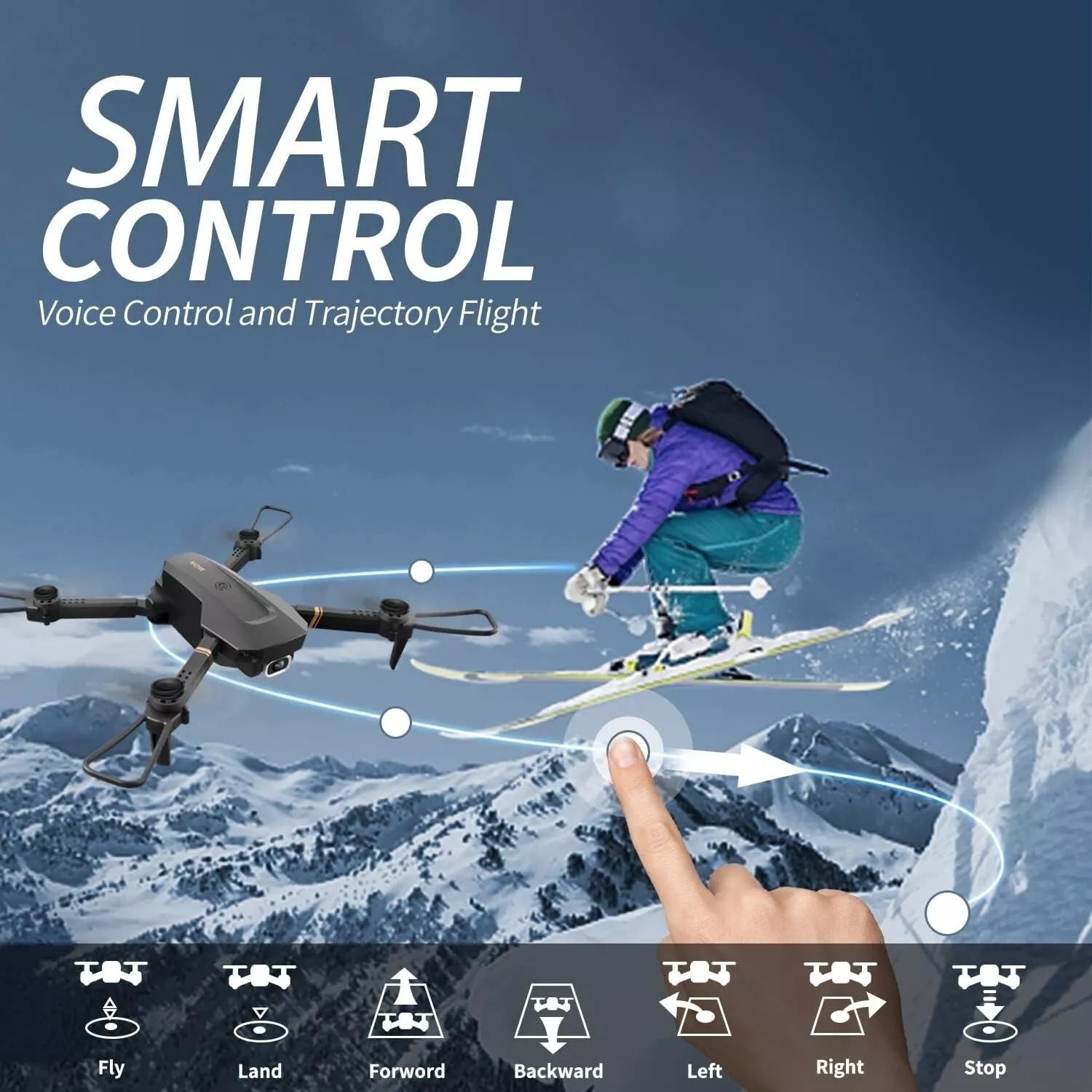 V4 Foldable Drone with 4K HD Camera - RC Quadcopter with 3 Batteries for Adults & Kids