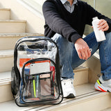 Large Transparent School Bag – Clear Backpack for School, Stadium, Travel & Events