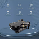 V4 Foldable Drone with 4K HD Camera - RC Quadcopter with 3 Batteries for Adults & Kids