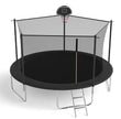 14-ft Trampoline with Safety Enclosure Net & Basketball Hoop – Outdoor Jumping Set