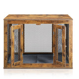 Multi-Functional Kennel – Rustic Pet Crate & Functional Side Table for Dogs, Cats, Rabbits & More