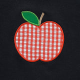 Toddler Baby Boy Back to School Outfit – Summer Appliqué T-Shirt & Red Gingham Shorts 2PCS Set