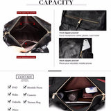 PU Leather Backpack for Women – Stylish Casual Daypack, Travel & School Bag with Multi-Pockets