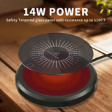 LALAYUAN Electric Mug Warmer, Fast Heating Coffee Cup Warmer with Temperature Control, 110V US Plug, Plug Powered Beverage Heater, with Desk, for Coffee Lovers, Coffee, Milk, Tea, Candle Wax Gift - PulinGO
