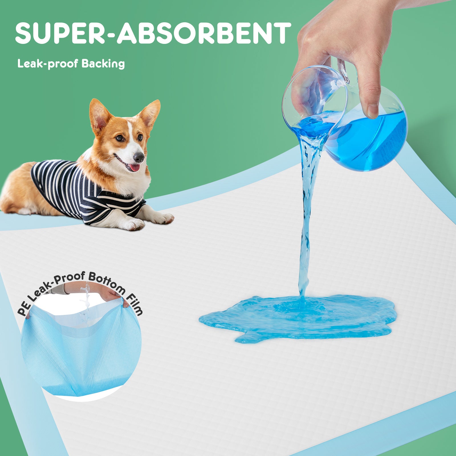 Leak-Proof Quick-Dry Disposable Puppy Pads – Super Absorbent Training Pads for Dogs