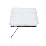 Wall-Mounted Cat Window Perch Seat – Upholstered MDF & Iron, White
