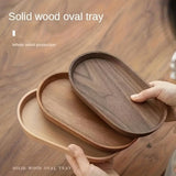 2-Piece Japanese-Style Wooden Serving Tray Set – Space-Saving, Elegant Minimalist Design