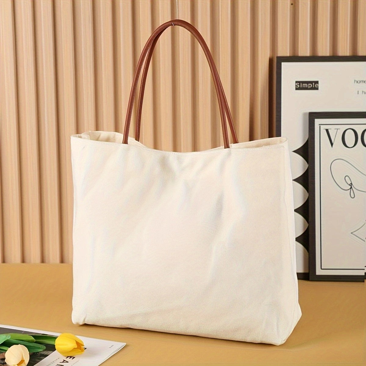 Customized Canvas Tote Bag 👜 Eco-Friendly Bag with Heat Transfer Printing – Reusable Shopping & Gift Bag