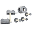 5-Piece Cat Wall Shelves Set – Wall-Mounted Climbing Activity Center with Condo, Cushion, Scratching Post & Jump Platforms
