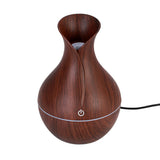 LED Ultrasonic Aroma Humidifier Essential Oil Diffuser – Vase-Shaped Smoke Fountain, Aromatherapy Air Purifier with LED Mood Light