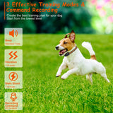 Dog Training Collar – 984 ft Range, IP65 Waterproof with Beep, Vibration & Shock Modes, 3-Channel, Rechargeable with Safety Keypad Lock