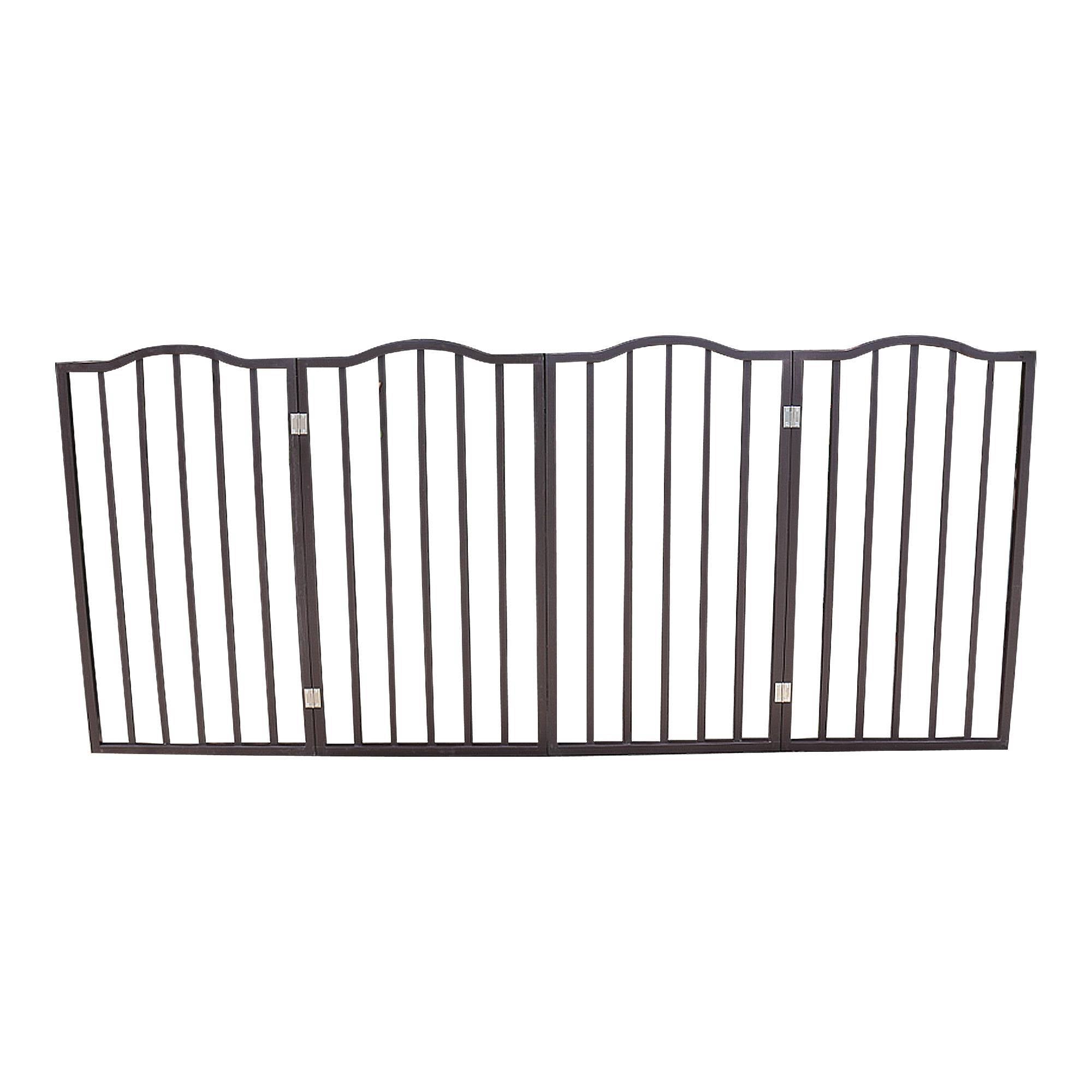 Arc Wooden Pet Gate – Freestanding & Folding Dog Safety Barrier for Doorways, Stairs & Indoor Spaces