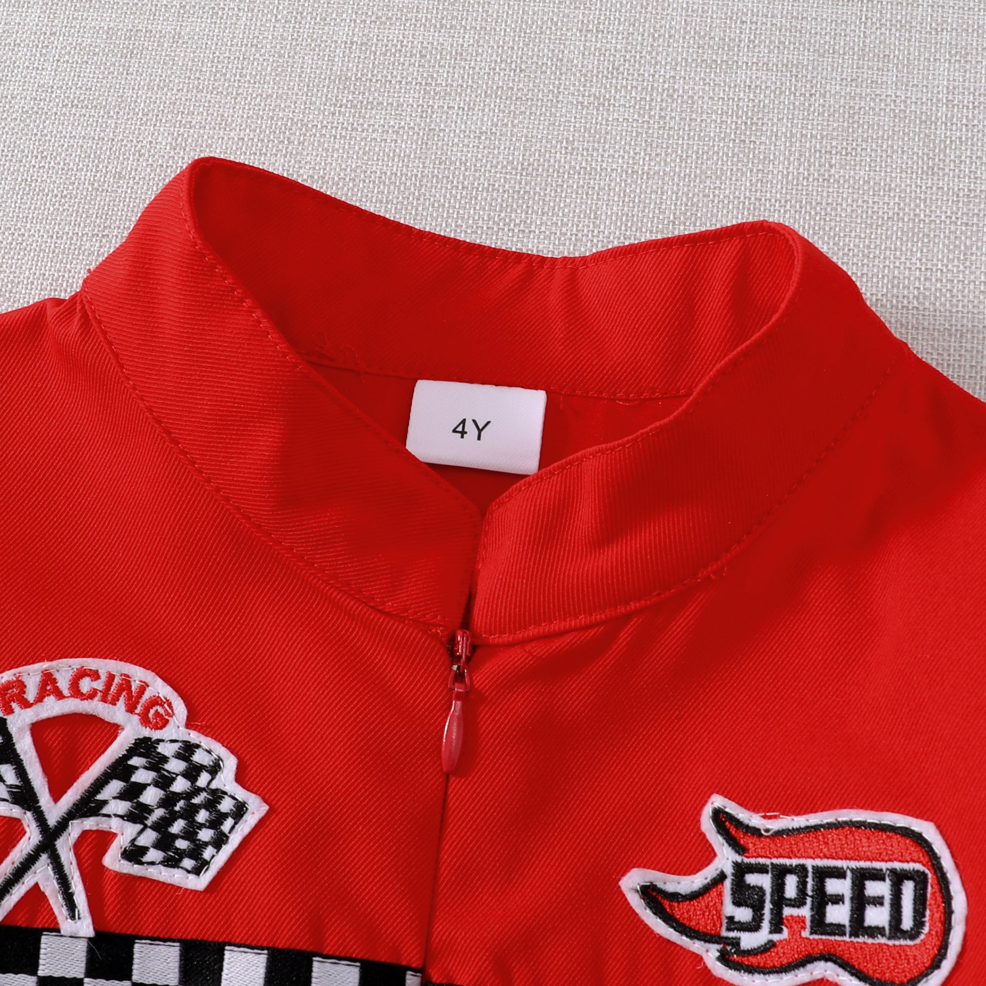 Toddler Kids Racing Driver Jumpsuit – Race Car Driver Costume for Halloween, Christmas & Birthday Parties