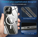 MagSafe Compatible iPhone Case - Military-Grade Shockproof Protection with Magnetic Circle