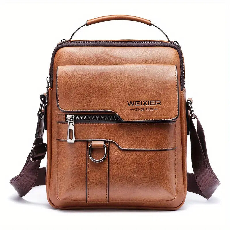 Vintage Canvas Crossbody Sling Bag - Unisex Shoulder Bag for Travel & Daily Commuting