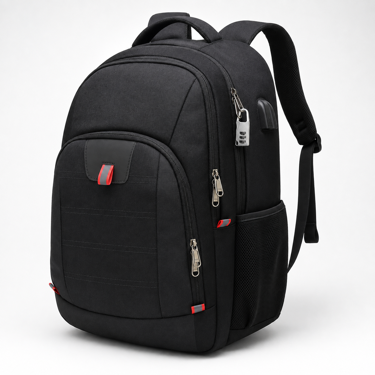 32L Anti-Theft Laptop Backpack – 17.3" Business Travel Backpack with USB Charging