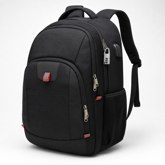 32L Anti-Theft Laptop Backpack – 17.3" Business Travel Backpack with USB Charging