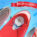 [Electric Can Opener] Hand-Free Electric Can Opener - Easy Open Any Can Sizes with Smooth Edge - Food-Safe Portable Battery Operated - PulinGO