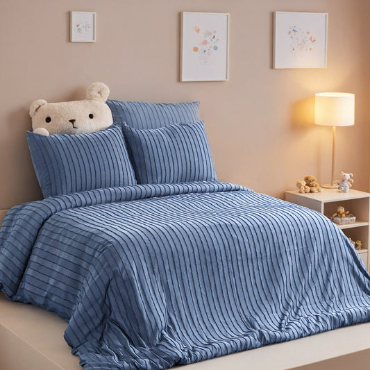 Polyester Microfiber Quilt Cover & Pillowcase Set – Soft, Durable Bedding with Two Size Options (229 × 229 cm · 263 × 229 cm)