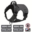 American Local Tactical Pet Harness – Adjustable Reflective Service Dog Vest with Metal Buckle for Training & Hiking