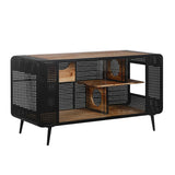 Spacious Cat House with Tempered Glass for Living Room & Hallway