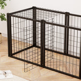 47.2″ Heavy-Duty Dog Cage – Indoor Metal Kennel with Top Cover for Small & Medium Dogs