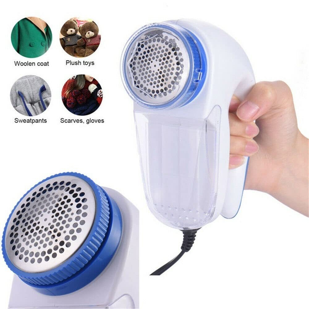 Lint Remover & Fabric Shaver – Portable Electric Sweater Defuzzer with Blade Set, USB Rechargeable, for Clothes, Blankets & Curtains