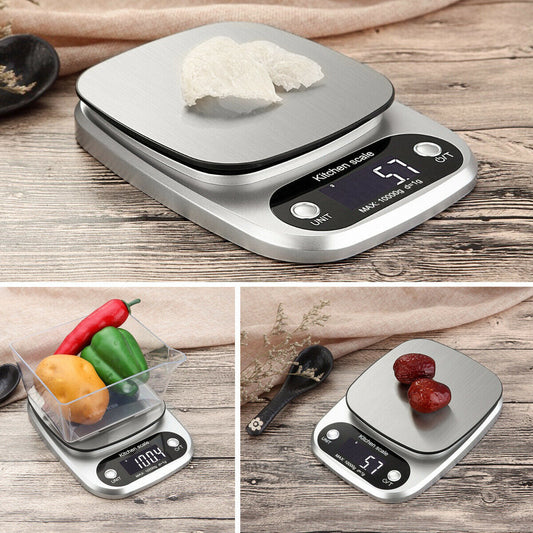 Digital Kitchen Food & Diet Scale – Multifunction Food Scale with 22 lb / 10 kg Capacity, 1 g Precision, Stainless Steel