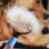 Double-Sided Grooming Brush for Dogs & Cats – Deshedding & Dematting Tool, Undercoat Rake Fur Remover & Hair Comb