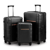 FCH 3-in-1 Luggage Set with Double Silent Wheels, Wet/Dry Separation & ABS+PC Hard Shell