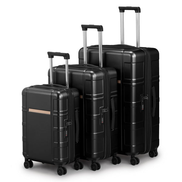FCH 3-in-1 Luggage Set with Double Silent Wheels, Wet/Dry Separation & ABS+PC Hard Shell
