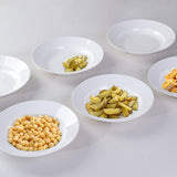 9.5-Inch Pure White Soup Plate – Set of 6 Elegant Dinner Plates