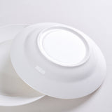 9.5-Inch Pure White Soup Plate – Set of 6 Elegant Dinner Plates